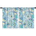 thumbnail image 1 of Blackout Kids Curtains,Paisley Pattern Childrens Insulated Curtains Set Of 2,Bedroom Essentials,Toddler Room Decor 42"x54"(106x137cm), 1 of 4