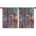 thumbnail image 1 of Blackout Kids Curtains,Paisley Pattern Childrens Insulated Curtains Set Of 2,Bedroom Essentials,Toddler Room Decor 42"x54"(106x137cm), 1 of 4