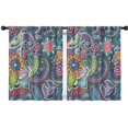thumbnail image 1 of Blackout Kids Curtains,Paisley Pattern Childrens Insulated Curtains Set Of 2,Bedroom Essentials,Toddler Room Decor 42"x54"(106x137cm), 1 of 4