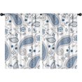 thumbnail image 1 of Blackout Kids Curtains,Paisley Pattern Childrens Insulated Curtains Set Of 2,Bedroom Essentials,Toddler Room Decor 42"x63"(106x160cm), 1 of 3