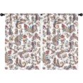 thumbnail image 1 of Blackout Kids Curtains,Paisley Pattern Childrens Insulated Curtains Set Of 2,Bedroom Essentials,Toddler Room Decor 42"x63"(106x160cm), 1 of 4