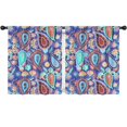 thumbnail image 1 of Blackout Kids Curtains,Paisley Pattern Childrens Insulated Curtains Set Of 2,Bedroom Essentials,Toddler Room Decor 52"x63"(132x160cm), 1 of 4