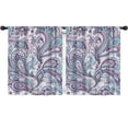 thumbnail image 1 of Blackout Kids Curtains,Paisley Pattern Childrens Insulated Curtains Set Of 2,Bedroom Essentials,Toddler Room Decor 52"x63"(132x160cm), 1 of 4