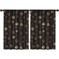 thumbnail image 1 of Blackout Kids Curtains,Paw Print Childrens Insulated Curtains Set Of 2,Bedroom Essentials,Toddler Room Decor 42x63in(106x160cm), 1 of 4