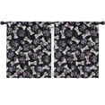 thumbnail image 1 of Blackout Kids Curtains,Paw Prints and Bones Childrens Insulated Curtains Set Of 2,Bedroom Essentials,Toddler Room Decor 52x63in(132x160cm), 1 of 4