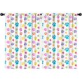 thumbnail image 1 of Blackout Kids Curtains,Pets Paws Print Colorful Childrens Insulated Curtains Set Of 2,Bedroom Essentials,Toddler Room Decor 42x63in(106x160cm), 1 of 4