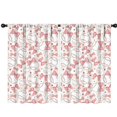 thumbnail image 1 of Blackout Kids Curtains,Pink Baseballs with Bows Pattern Childrens Insulated Curtains Set Of 2,Bedroom Essentials,Toddler Room Decor 42"x63", 1 of 5