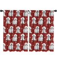 thumbnail image 1 of Blackout Kids Curtains,Pink Bichon Frise Childrens Insulated Curtains Set Of 2,Bedroom Essentials,Toddler Room Decor 52x84in(132x213cm), 1 of 4