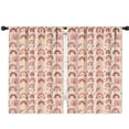 thumbnail image 1 of Blackout Kids Curtains,Pink Boho Bohemia Rainbows Hearts Stars Pattern Childrens Insulated Curtains Set Of 2,Bedroom Essentials,Toddler Room Decor 42x63in(106x160cm), 1 of 5