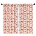thumbnail image 1 of Blackout Kids Curtains,Pink Boho Bohemia Rainbows Hearts Stars Pattern Childrens Insulated Curtains Set Of 2,Bedroom Essentials,Toddler Room Decor 42x84in(106x213cm), 1 of 5