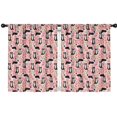thumbnail image 1 of Blackout Kids Curtains,Pink Border Collie Dog and Flower Floral Childrens Insulated Curtains Set Of 2,Bedroom Essentials,Toddler Room Decor 42x54in(106x137cm), 1 of 4