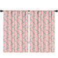 thumbnail image 1 of Blackout Kids Curtains,Pink Cartoon Winged Unicorn Floral Pattern Childrens Insulated Curtains Set Of 2,Bedroom Essentials,Toddler Room Decor 52"x84", 1 of 5