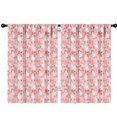 thumbnail image 1 of Blackout Kids Curtains,Pink Christmas Snowman Pattern Childrens Insulated Curtains Set Of 2,Bedroom Essentials,Toddler Room Decor 42"x63", 1 of 5