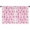 thumbnail image 1 of Blackout Kids Curtains,Pink Christmas Tree Pattern Childrens Insulated Curtains Set Of 2,Bedroom Essentials,Toddler Room Decor 42"x54", 1 of 5