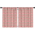 thumbnail image 1 of Blackout Kids Curtains,Pink Christmas Tree Pattern Childrens Insulated Curtains Set Of 2,Bedroom Essentials,Toddler Room Decor 42"x54", 1 of 5