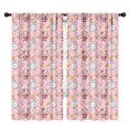 thumbnail image 1 of Blackout Kids Curtains,Pink Cow Milk Pattern Childrens Insulated Curtains Set Of 2,Bedroom Essentials,Toddler Room Decor 42x84in(106x213cm), 1 of 5