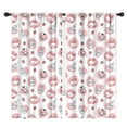 thumbnail image 1 of Blackout Kids Curtains,Pink Cow Milk Strawberry Pattern Childrens Insulated Curtains Set Of 2,Bedroom Essentials,Toddler Room Decor 42x84in(106x213cm), 1 of 5