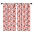 thumbnail image 1 of Blackout Kids Curtains,Pink Cow Strawberry Hat Pattern Childrens Insulated Curtains Set Of 2,Bedroom Essentials,Toddler Room Decor 42x84in(106x213cm), 1 of 5