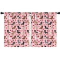 thumbnail image 1 of Blackout Kids Curtains,Pink Cute Dachshund Dog and Love Heart Childrens Insulated Curtains Set Of 2,Bedroom Essentials,Toddler Room Decor 42x54in(106x137cm), 1 of 4
