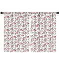 thumbnail image 1 of Blackout Kids Curtains,Pink Dinosaurs Palms Bones Pattern Childrens Insulated Curtains Set Of 2,Bedroom Essentials,Toddler Room Decor 42"x63", 1 of 5