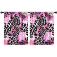 thumbnail image 1 of Blackout Kids Curtains,Pink Leopard Pattern Childrens Insulated Curtains Set Of 2,Bedroom Essentials,Toddler Room Decor 42"x54", 1 of 5