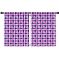 thumbnail image 1 of Blackout Kids Curtains,Pink Purple Checkered Pattern Childrens Insulated Curtains Set Of 2,Bedroom Essentials,Toddler Room Decor 42"x54", 1 of 5