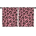 thumbnail image 1 of Blackout Kids Curtains,Pink and Black Of Leopard Print Childrens Insulated Curtains Set Of 2,Bedroom Essentials,Toddler Room Decor 52"x63", 1 of 5