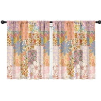 Blackout Kids Curtains,Pioneer Flower Childrens Insulated Curtains Set Of 2,Bedroom Essentials,Toddler Room Decor 42x54in(106x137cm)