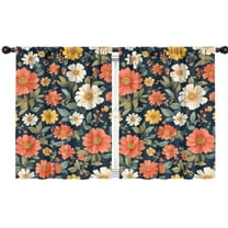 Blackout Kids Curtains,Pioneer Flower Childrens Insulated Curtains Set Of 2,Bedroom Essentials,Toddler Room Decor 42x54in(106x137cm)