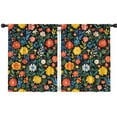 thumbnail image 1 of Blackout Kids Curtains,Pioneer Flower Childrens Insulated Curtains Set Of 2,Bedroom Essentials,Toddler Room Decor 42x54in(106x137cm), 1 of 4