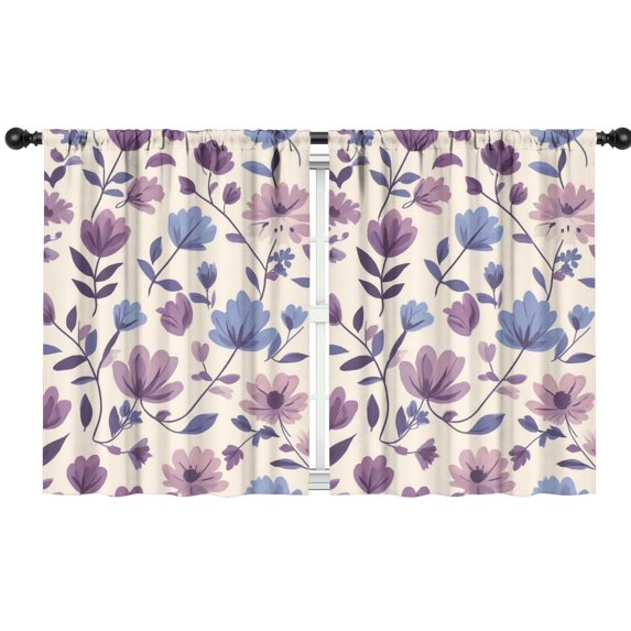 Blackout Kids Curtains,Pioneer Flower Childrens Insulated Curtains Set Of 2,Bedroom Essentials,Toddler Room Decor 42x54in(106x137cm)