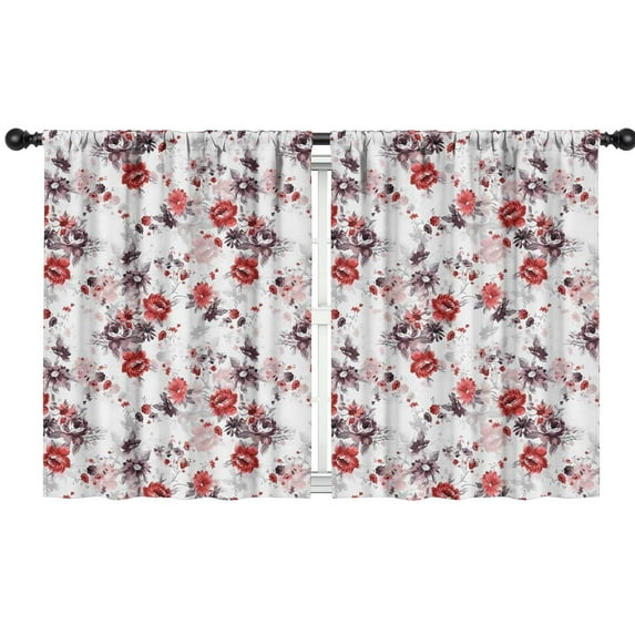 Blackout Kids Curtains,Pioneer Flower Childrens Insulated Curtains Set Of 2,Bedroom Essentials,Toddler Room Decor 42x54in(106x137cm)