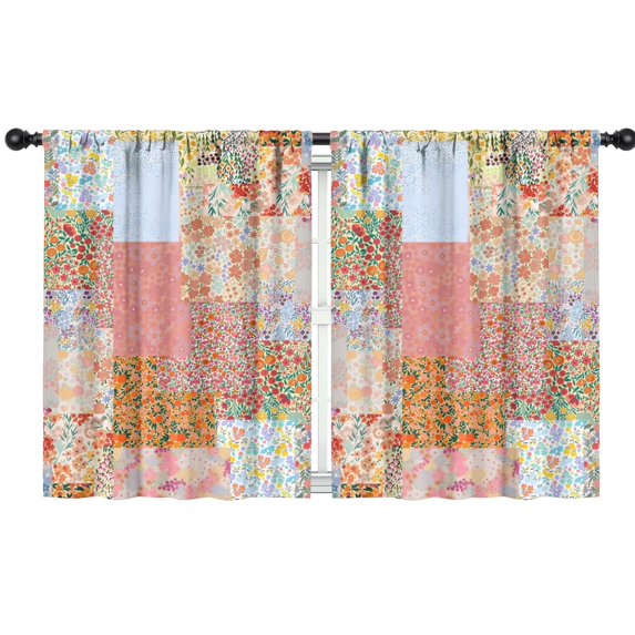 Blackout Kids Curtains,Pioneer Flower Childrens Insulated Curtains Set Of 2,Bedroom Essentials,Toddler Room Decor 42x54in(106x137cm)