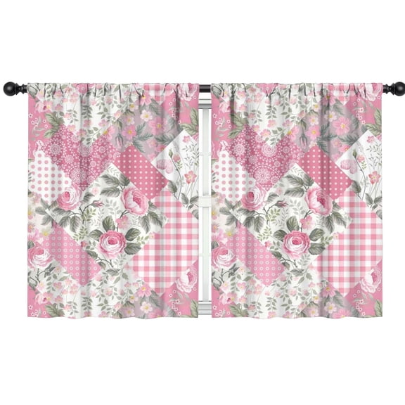 Blackout Kids Curtains,Pioneer Flower Childrens Insulated Curtains Set Of 2,Bedroom Essentials,Toddler Room Decor 42x54in(106x137cm)