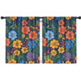 thumbnail image 1 of Blackout Kids Curtains,Pioneer Flower Childrens Insulated Curtains Set Of 2,Bedroom Essentials,Toddler Room Decor 42x54in(106x137cm), 1 of 4