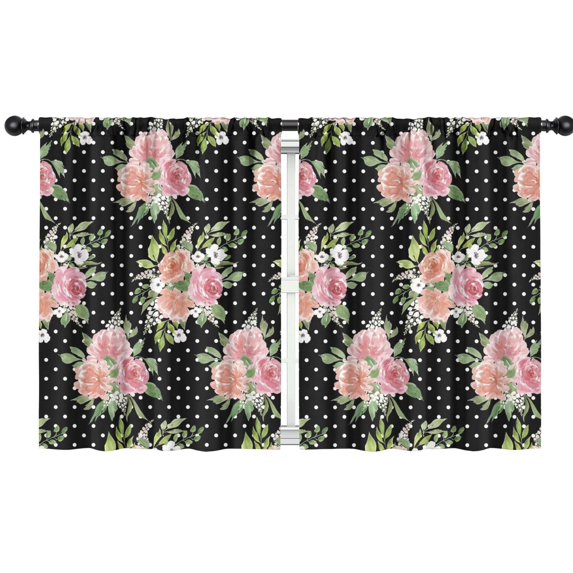 Blackout Kids Curtains,Pioneer Flower Childrens Insulated Curtains Set Of 2,Bedroom Essentials,Toddler Room Decor 42x54in(106x137cm)