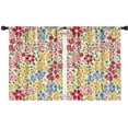 thumbnail image 1 of Blackout Kids Curtains,Pioneer Flower Childrens Insulated Curtains Set Of 2,Bedroom Essentials,Toddler Room Decor 42x54in(106x137cm), 1 of 4