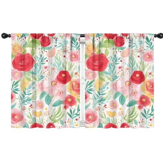 Blackout Kids Curtains,Pioneer Flower Childrens Insulated Curtains Set Of 2,Bedroom Essentials,Toddler Room Decor 42x54in(106x137cm)