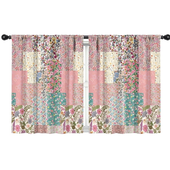 Blackout Kids Curtains,Pioneer Flower Childrens Insulated Curtains Set Of 2,Bedroom Essentials,Toddler Room Decor 42x54in(106x137cm)