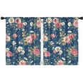 thumbnail image 1 of Blackout Kids Curtains,Pioneer Flower Childrens Insulated Curtains Set Of 2,Bedroom Essentials,Toddler Room Decor 42x54in(106x137cm), 1 of 4