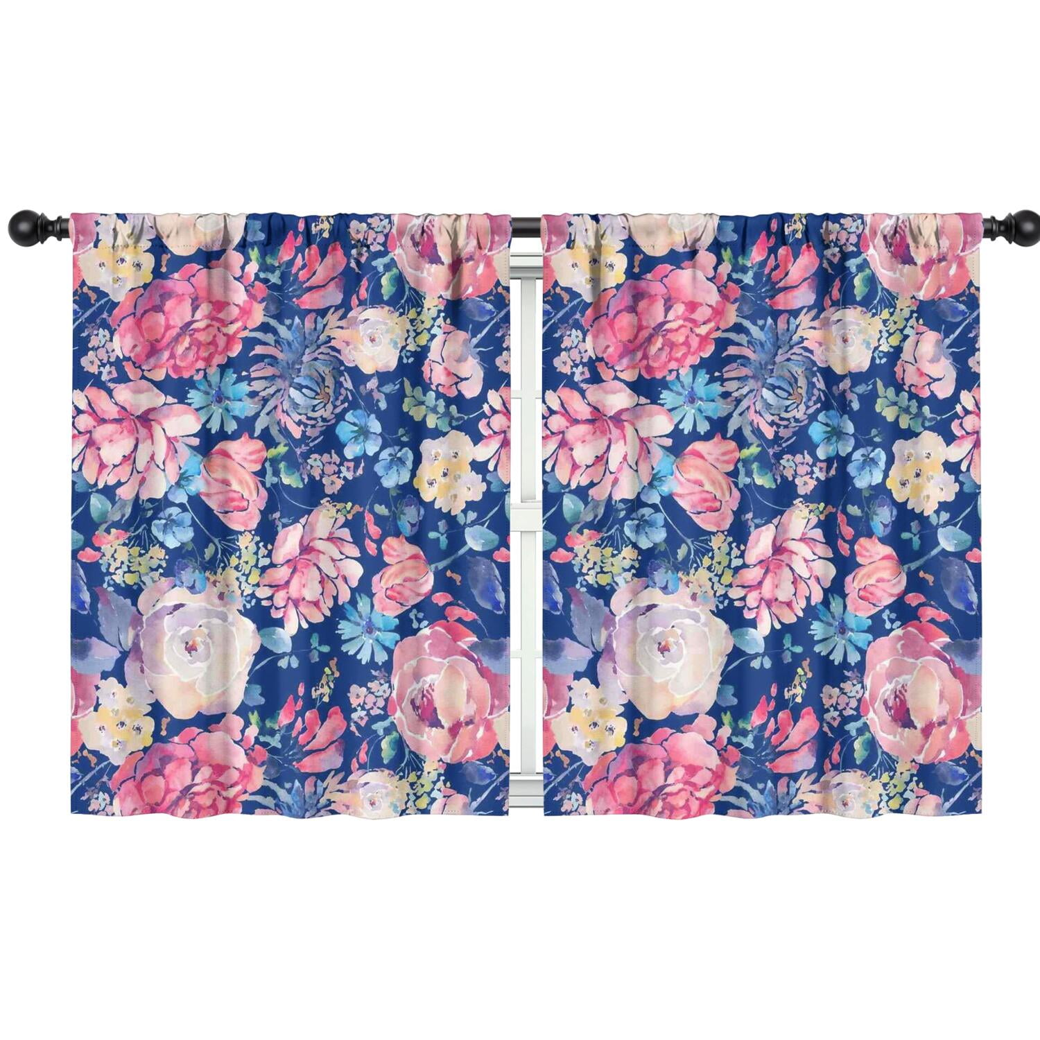 Blackout Kids Curtains Pioneer Flower Childrens Insulated Curtains Set Blackout Kids Curtains Pioneer Flower Childrens Insulated Curtains Set