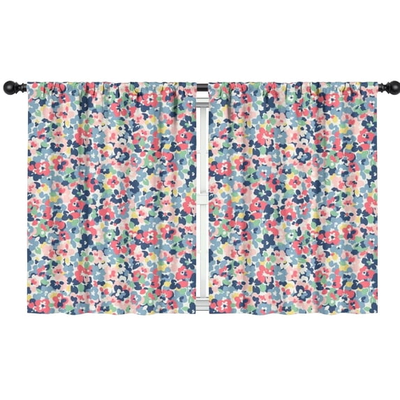 Blackout Kids Curtains,Pioneer Flower Childrens Insulated Curtains Set Of 2,Bedroom Essentials,Toddler Room Decor 42x54in(106x137cm)