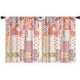 thumbnail image 1 of Blackout Kids Curtains,Pioneer Flower Childrens Insulated Curtains Set Of 2,Bedroom Essentials,Toddler Room Decor 42x54in(106x137cm), 1 of 4