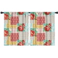 thumbnail image 1 of Blackout Kids Curtains,Pioneer Flower Childrens Insulated Curtains Set Of 2,Bedroom Essentials,Toddler Room Decor 42x54in(106x137cm), 1 of 4