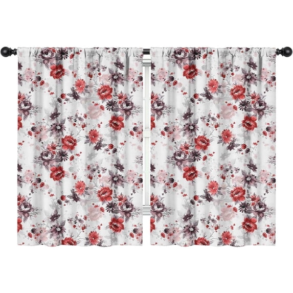 Blackout Kids Curtains,Pioneer Flower Childrens Insulated Curtains Set Of 2,Bedroom Essentials,Toddler Room Decor 42x63in(106x160cm)