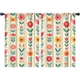thumbnail image 1 of Blackout Kids Curtains,Pioneer Flower Childrens Insulated Curtains Set Of 2,Bedroom Essentials,Toddler Room Decor 42x63in(106x160cm), 1 of 4