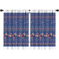 thumbnail image 1 of Blackout Kids Curtains,Pioneer Flower Childrens Insulated Curtains Set Of 2,Bedroom Essentials,Toddler Room Decor 42x63in(106x160cm), 1 of 4