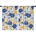 thumbnail image 1 of Blackout Kids Curtains,Pioneer Flower Childrens Insulated Curtains Set Of 2,Bedroom Essentials,Toddler Room Decor 42x63in(106x160cm), 1 of 4
