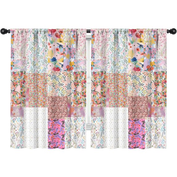 Blackout Kids Curtains,Pioneer Flower Childrens Insulated Curtains Set Of 2,Bedroom Essentials,Toddler Room Decor 42x63in(106x160cm)