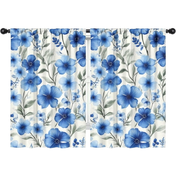 Blackout Kids Curtains,Pioneer Flower Childrens Insulated Curtains Set Of 2,Bedroom Essentials,Toddler Room Decor 42x63in(106x160cm)